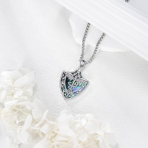 Collier caducee argent 925 pendentif ailes d'ange bijoux infirmiere YAFEINI - 5
