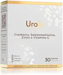 Vitamina Uroliv para Incontinência Urinária e Infecção Urinária 30 Cáps