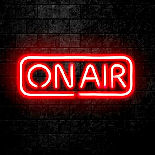 DMKYDM ON AIR Neon Signs, LED Studio Live Decorative Lights, Streaming Recording Sign, USB Connected, for Streamers Influencers Gamers Room Bar Club Home Party Decoration… (Red)