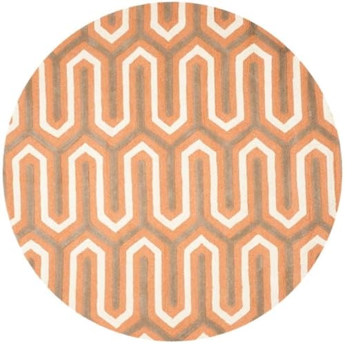 Image of Sifa Carpet Modern Round Area Rug - Hand-Tufted with 100% NZ Wool, Thick & Soft Circular Carpet for Living & Dining Room, Weight -10 Pund, Size-4x4 Feet (48x48 Inch Round)