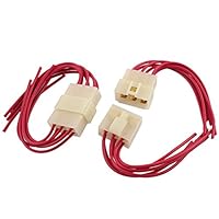 Algopix Similar Product 4 - uxcell 2 x Car Stereo Wiring Harness 6