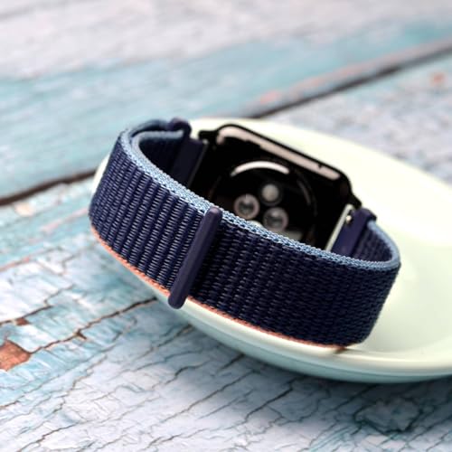 Image of WOCCI Adjustable Nylon Sport Watch Bands with Hook and Loop Fastener, Quick Release Watch Straps for Men and Women, Band Width 18mm 20mm 22mm