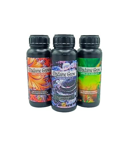 MADAME GROW - Fertilizantes orgánico de floración - KIT RED ANVIL MG - 3PACK (3 x 500 ml) Cover