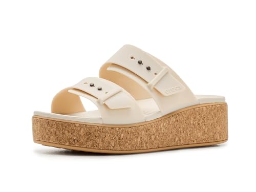Image of Crocs Women's Brooklyn Cork Buckle Sandals