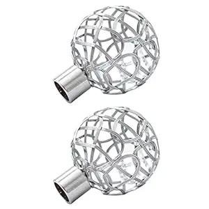 BESPORTBLE 2pcs Iron Curtain Rod Window Drapery Pole Finals Head Plug Rail Decorative Curtain Rod Ends Decorative Curtain End Caps for Home Decorations