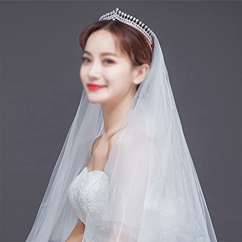 Accesorios de cabello para bodas como diademas plateadas de mujer y coronas 2