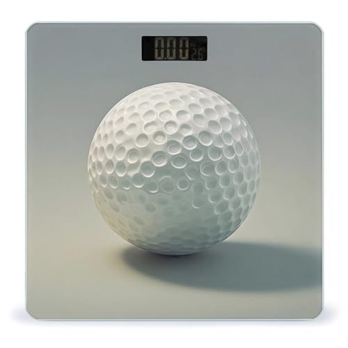 Báscula digital de baño Golf Ball con plataforma amplia miniatura 1
