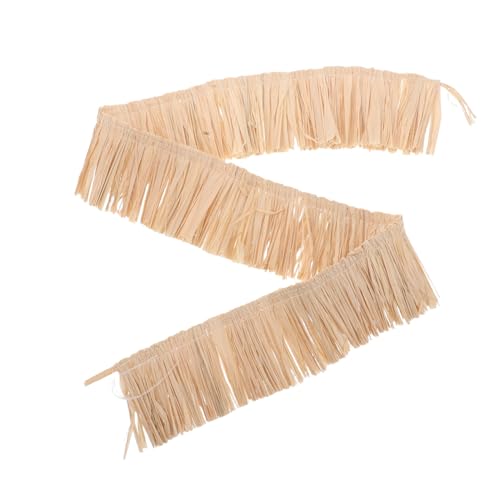 Abaodam 編み込みラフィア ブライ タッセル パーティー