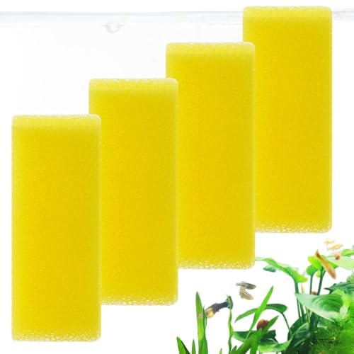 Image of 4PCS Replacement Aquarium Filter Sponge for 10W-130GPH Aquarium Filter, Aquarium Biochemical Sponges for Replacement