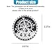 UHANBUT Compass Badge Rated Car Emblem, 4 x 4 Metal Automotive Badge, 3D Round Car Stickers Decals, Vehicles Exterior Decoration Accessories Compatible with Trucks, SUVs, RVs (Compass)