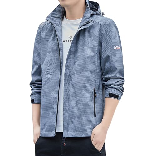 Chaqueta cortavientos para hombre softshell transpirable cómoda