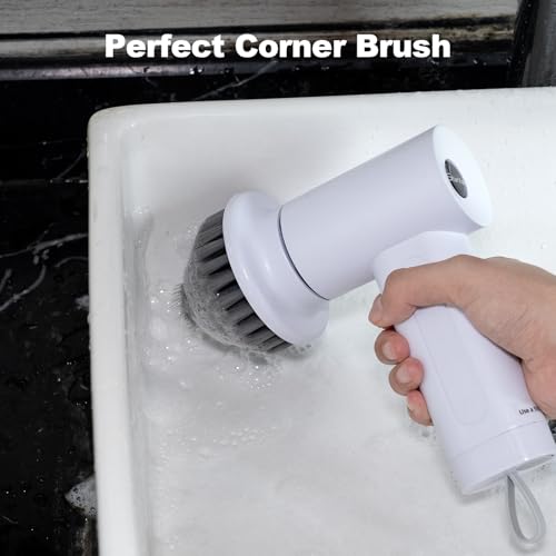 Image of 2Pcs Corner Brush Heads Set for Electric Spin Scrubber Cleaning Corners Gap Edge, and Hard-to-Reach Places(White)