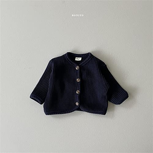 Infant Unisex Knit Cardigan Sweaters Baby Newborn Solid Color Long Sleeve Round Neck Open Front Fall Winter Clothes3