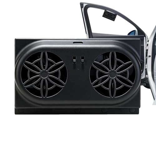 Ventilador extractor para ventana de coche | Radiador Eléctrico Alimentado Por USB 5000 RPM | Ventilador solar para ventilación - para circular aire en ventanas de coches y camiones, viajes en verano