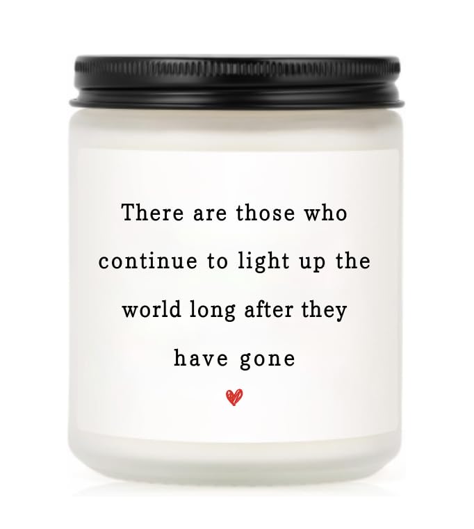 Image of Sympathy Gifts for Loss of Loved One, Sympathy Candle 7Oz | Memorial Gifts, Condolences Gift for Loss Mother Father Husband, Grief Bereavement Gift, Memorial Candle, Lavender Scented