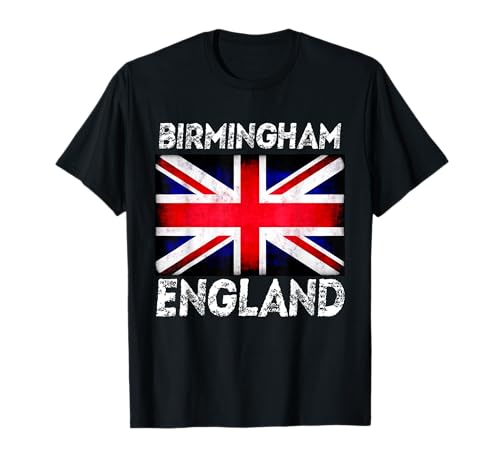 Distressed British Flag Birmingham England T-Shirt