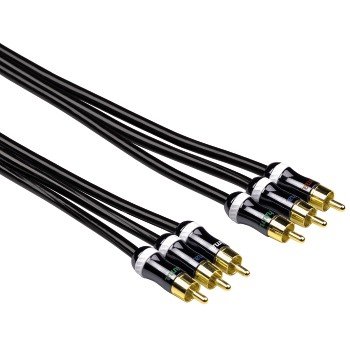 Hama ProClass kabel YUV / 3 RCA - 3 RCA/metal / 3,0 m