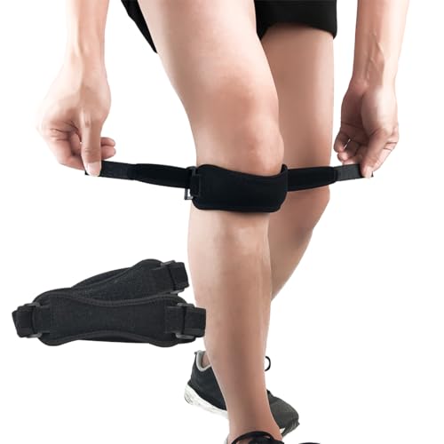 XPEX 1 par de rodilleras ortopédicas, rodilleras deportivas, rodilleras para tendinitis rotuliana, soporte para aliviar el dolor para senderismo, fútbol, ​​baloncesto, correr