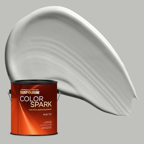 Image of Rust-Oleum Color Spark Interior Paint and Primer in One, Matte, Stonehenge, 1 Gallon