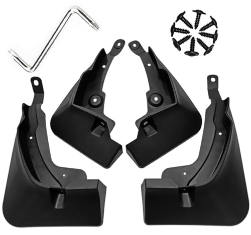 Image of Mud Flaps Mud Guards Fit for Toyota Wildlander 2020-2021, Front & Rear Mud Splash Guards Accessories - 4 Pc, Black