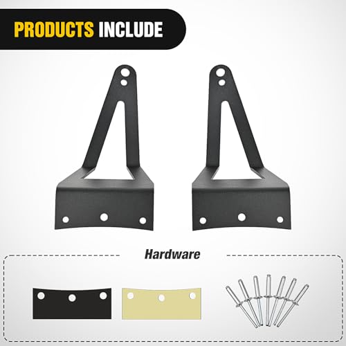 Image of Nilight 52 inch LED Light Bar Bracket Mounting Upper Windshield Roof Cab Brackets Compatible with Ford F250 F350 4WD 2WD 1999-2015