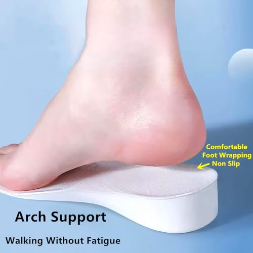 Image of Brandone Height Insoles Shoes Men 3 Inch,Height Boosters,Shoe Lifts for Women,Boost Height Shoes Men,Heel Lifts,Orthopedic High Pads,Insoles That Make You Taller (10.8''Lx2.4''UP) (1PAIR)