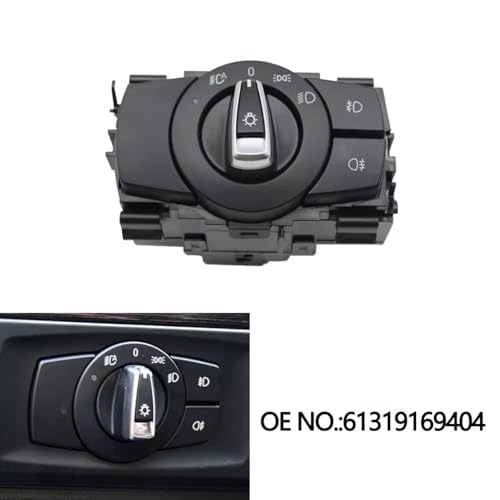 Interruptor faro coche acabado mate premium para perilla de luces Serie 1 E88 y E90 2