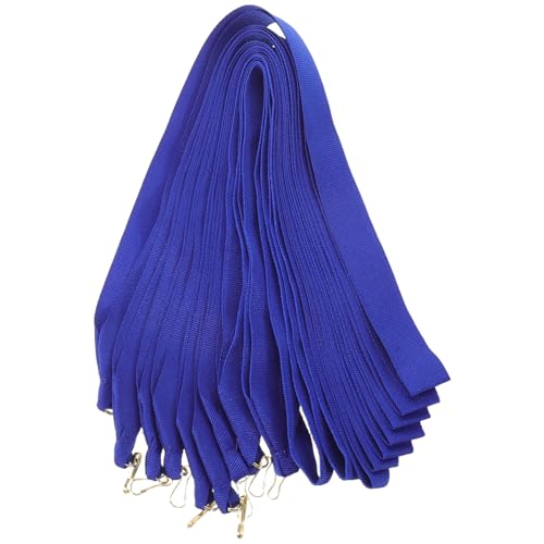 Alipis 20pcs Blue Medal Award Lanyard with Snap Clip for Competitions