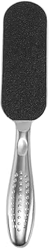 Double-Sided Foot File Ergonomic Pedicure Tool for Exfoliating Dead Skin Feet Heels and Elbows for Home and Random Style