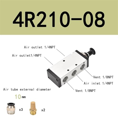 Vanne pneumatique 4R210-08 pour résoudre les pannes de commande d'air comprimé