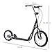 HOMCOM Patinete 125x58x92-100 cm 2 Ruedas 16/12 Pulgadas con 2 Frenos Scooter...