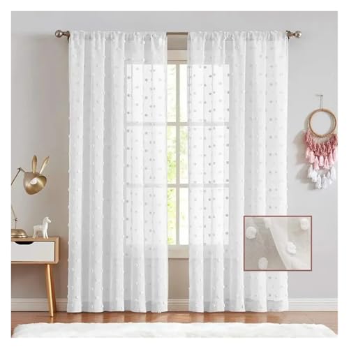 Rideaux occultants transparents contre le vis-à-vis de la chambre à coucher