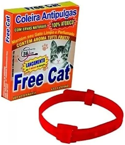 Coleira Anti Pulgas para Gatos 36cm FREE CAT