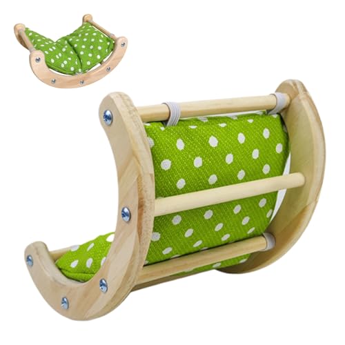 ハムスターロッキングチェア - 多機能ロッキングチェア - 持ち運び可能なペット用品 再利用可能な寝床 インドア小型動物用