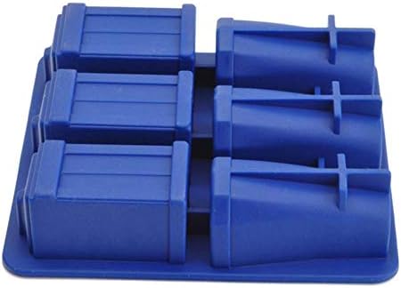 Spespo Silicone Ice Cube Tray and Chocolate,Candy,Cookies Mold Maker - Tardis and Daleks