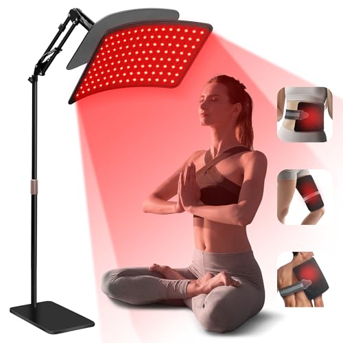 INTEO red light therapy lamp for face and body with adjustable stand