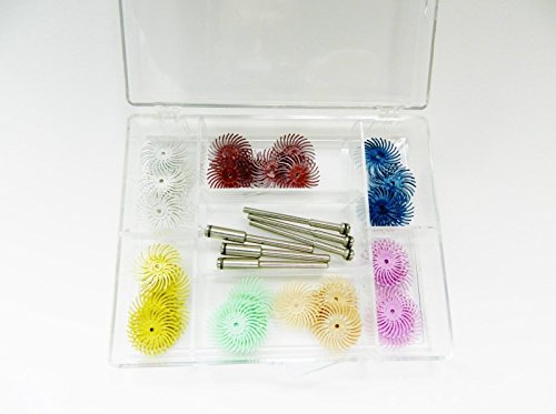 JTS Radial Bristle Disc Kit Assortment 48PCS 3/4