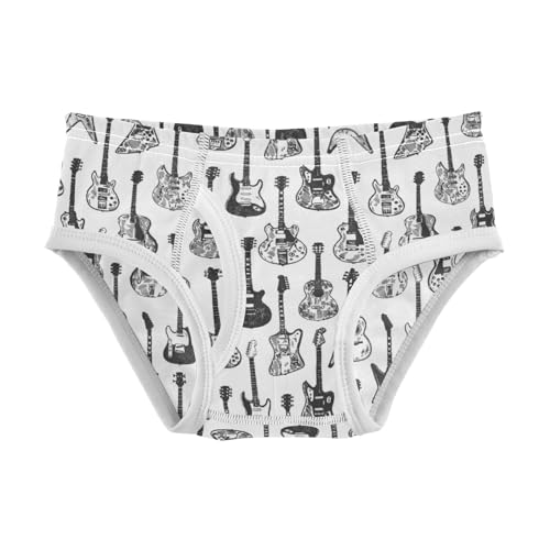 Boys' Exclusive Briefs Toddler Underwear 95% Combed Cotton Boxerbriefs 2T Guitar Pattern 10