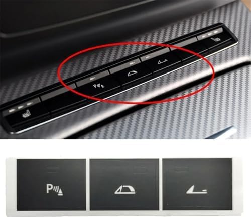 Car Air Conditioning Dash Button Sticker for BMW Z4 E89 2009-2016,Radio Dash Buttons Decal Replacement Stickers Auto Interior Accessories