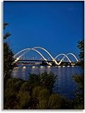 Bathroom Wall Art Decor Bathroom Pictures for Wall Artwork Frederick Douglass Memorial Bridge the evening Framed Canvas Wall Art for Bedroom Dining Room Farmhouse 16"x20"