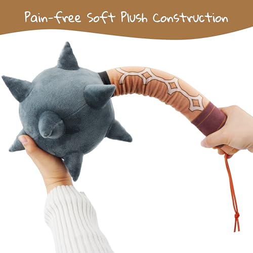 June Garden Medieval Knight Battle Mace - Safe Plush Soft Pretend Play Weapons - Gifts for Kids - Thumbnail 3