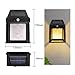 Bloepum 1 PCS Black Solar Bulb Wall Lamp Outdoor Waterproof Wall Lamp Solar Light