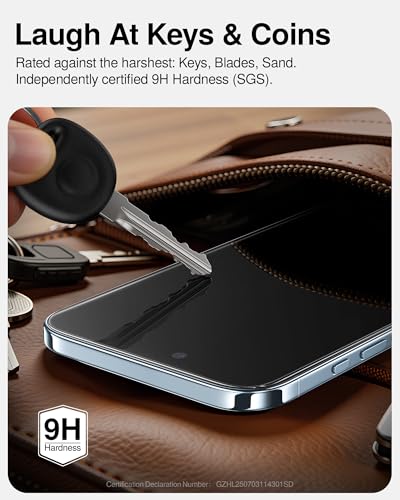 Image of SMARTDEVIL 2 Pack Tempered Glass for iPhone Air Privacy Screen Protector | Military-Grade Shatterproof Protection, 9H Hardness, Anti-Spy Privacy Film, Fast & Easy Installation, Case Friendly Design