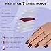 Press On Nails Short - Jofay Fashion Acrylic Press On Nails Red, Square Glue On Nails with Nail Glue, Fit Perfectly & Natural Stick On Nails in 16 Sizes - 32PCS Soft Gel Kit, Wine Red