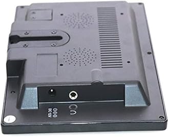 WHOLEV CCTV Monitor 7 Inch HDMI Monitor 16: 9 Screen 1024 * 600 AV VGA Input Touch Button/Built-in Speaker for Raspberry Pi, House Security, CCTV Camera, PC Display