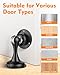 Door Stoppers Magnetic Door Catch - 2 Pack Stainless Steel Heavy Duty Door Holder Stops for Bottom Top of Door - Wall Floor Mounting No Drill 3D Adhesive & Screws Strong Magnet Keep Door Open