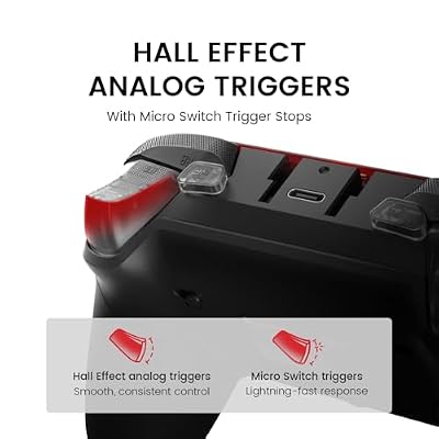 GameSir G7 Pro Wired Controller for Xbox Series X|S, Xbox One, Wireless Gamepad for PC&Android with TMR Sticks, Hall Effect Analog Triggers, 1000Hz Polling Rate, 3.5mm Audio Jack - Black