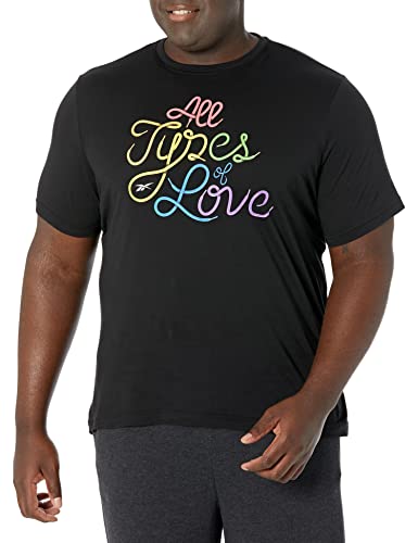 Reebok All Types of Love Tee, Black, M