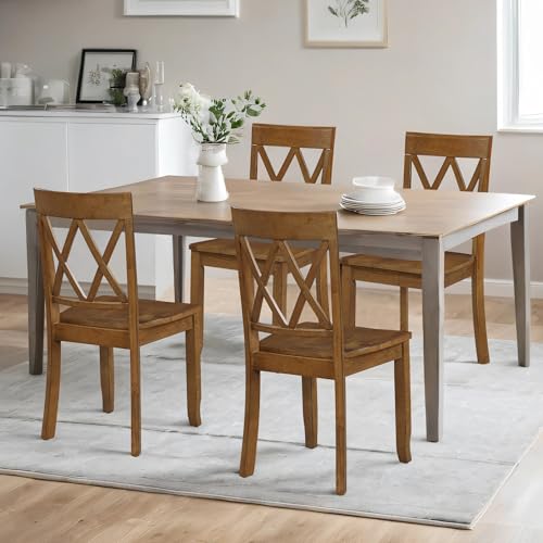 DUHOME Cross Back Farmhouse Chair