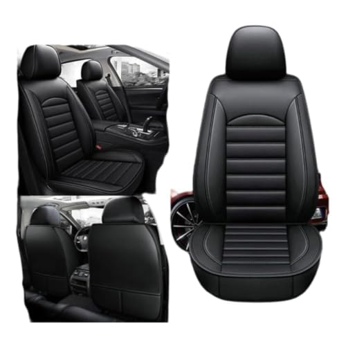 Housse siege voiture pour Citroen C3 Aircross simili cuir noir complet